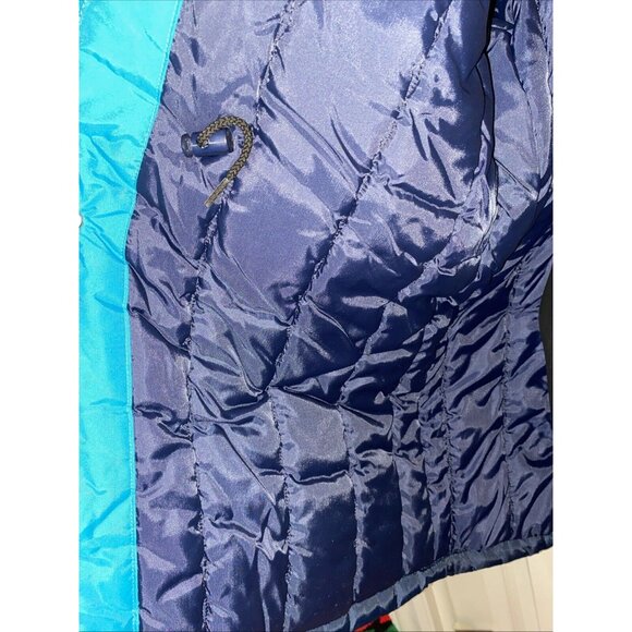 The Toronto Star Newspaper Men’s Winter Coat Parka Navy Aqua Blue XXL Vintage - Picture 15 of 16